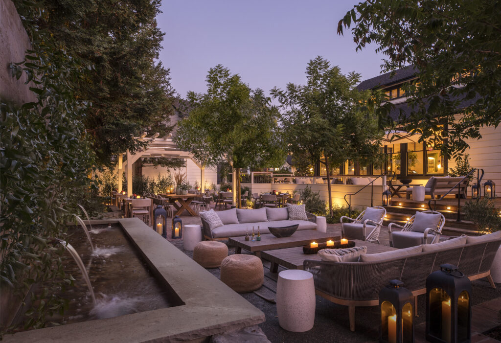 The patio at Layla restaurant at MacArthur Place Hotel and Spa in Sonoma. (MacArthur Place Hotel and Spa)