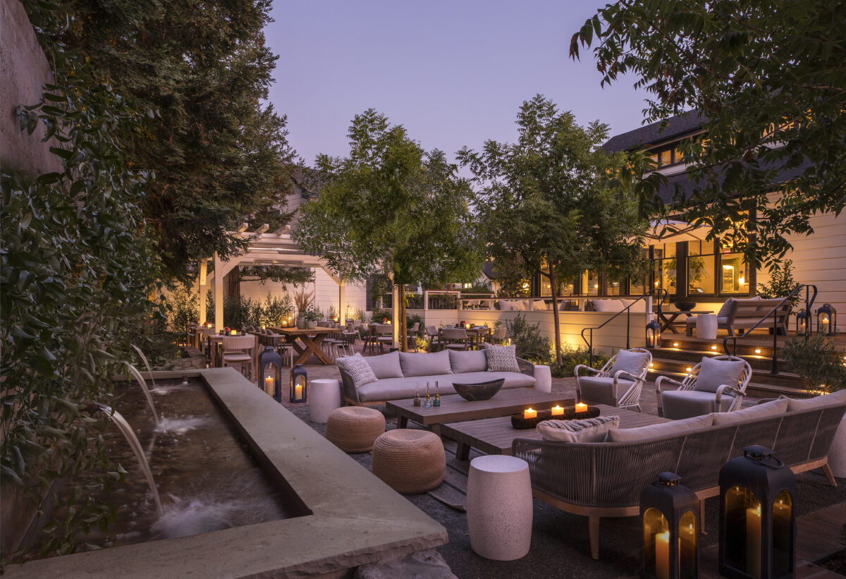 The patio at Layla restaurant at MacArthur Place Hotel and Spa in Sonoma. (MacArthur Place Hotel and Spa)