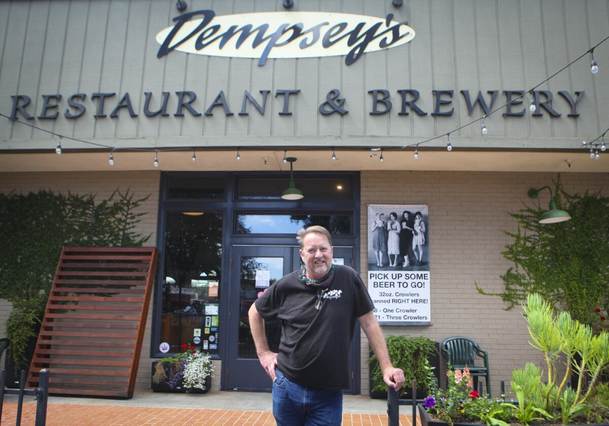 Petaluma, CA, USA. Sunday, May 17, 2020._Robert Moxley, owner of Dempsey's, one of the oldest restaurants in Petaluma, discussed their reopening.(CRISSY PASCUAL/ARGUS-COURIER STAFF)