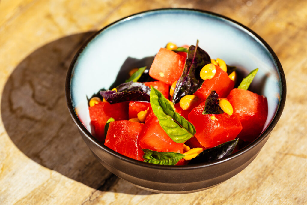 Dining at The Stavrand Russian River Valley in Guerneville. The hotel restaurant is only accessible to hotel guests. (Emma K Creative)
