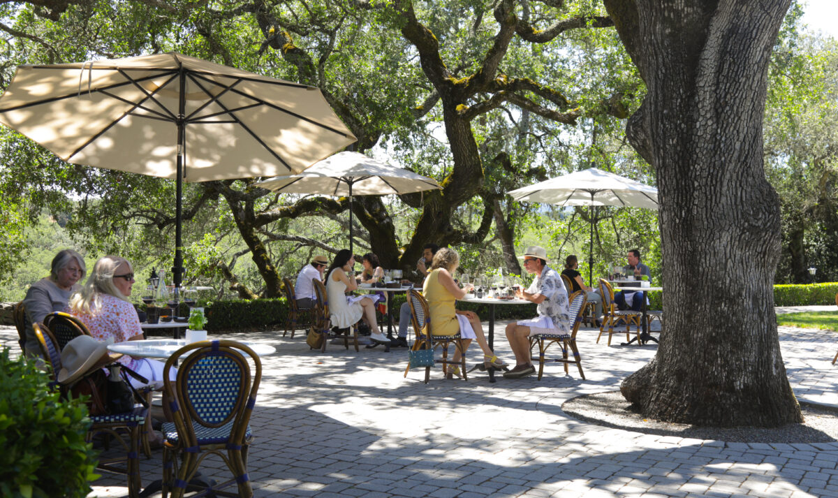 The terrace at Jordan Vineyard & Winery in Healdsburg. (Jordan Vineyard & Winery)