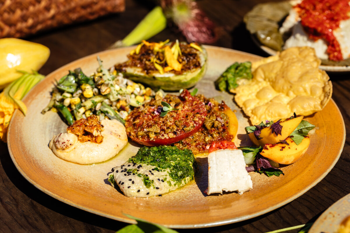 Plant-based dishes from Little Saint in Healdsburg. (Emma K Creative)