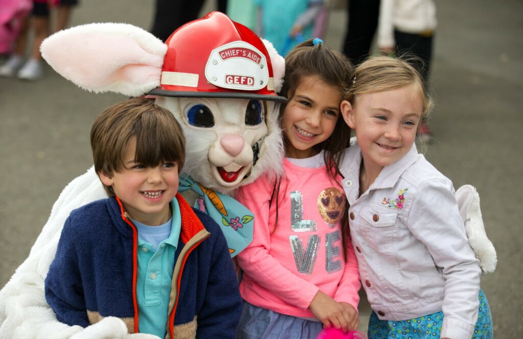 The 30th annual Glen Ellen Easter egg hunt at Dunbar School. (John Burgess/The Press Democrat)