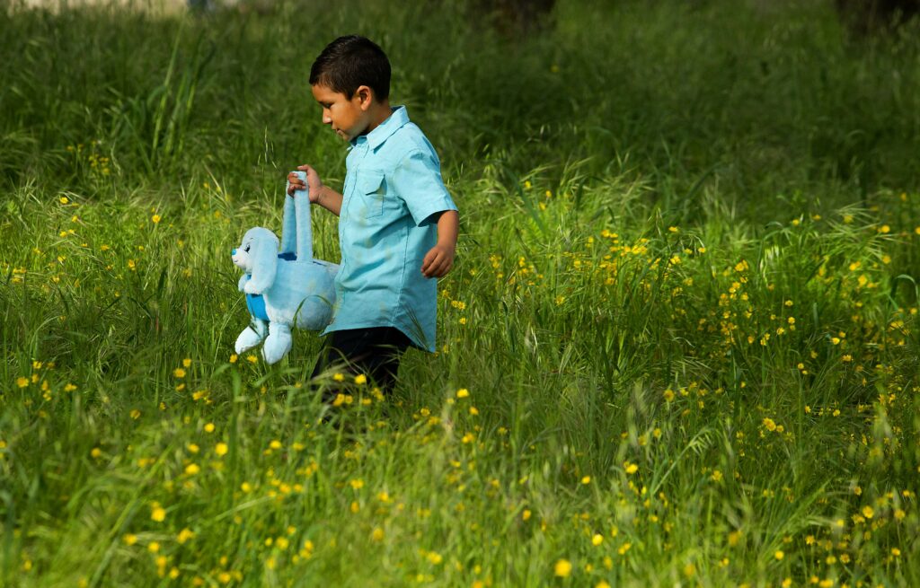 The 30th annual Glen Ellen Easter egg hunt at Dunbar School. (John Burgess/The Press Democrat)