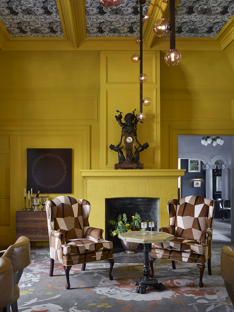 The dining lounge at The Madrona in Healdsburg. (Matthew Millman)