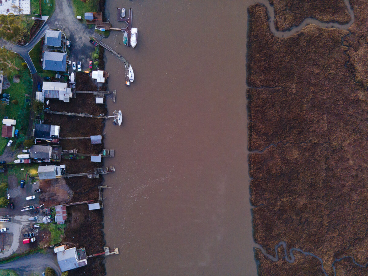 Today, the idea of “living on the edge” is less metaphor than reality. From above, these borders appear like seams in a patchwork quilt of human impressions on the land. (John Beck/for Sonoma Magazine)