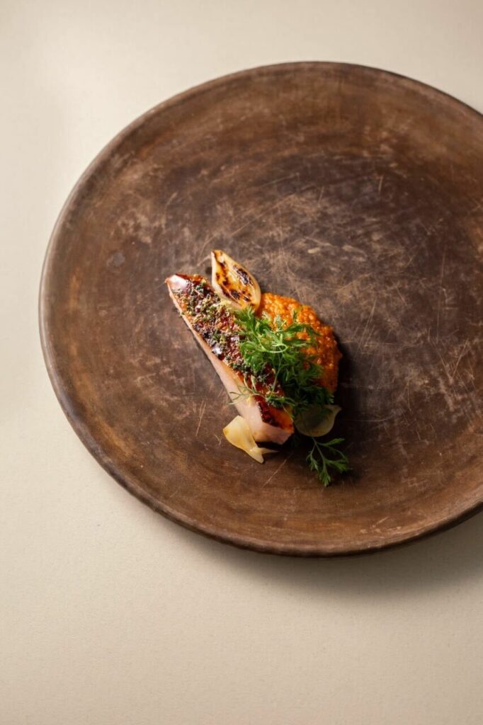 A dish from Chef Jorge Vallejo of Mexico City's Quintonil. Photo: Fernando Gomez Carbajal
