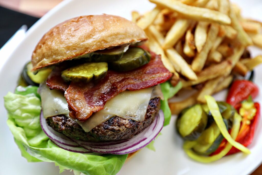 The Burger, Jackson’s Bar and Oven: Perfectly cooked and always flavorful, Jackson’s burger is a solid go-to, just as good plain as it is smarted-up with Point Reyes Blue, caramelized onions, jalapeños and mushrooms. 135 Fourth St., Santa Rosa, jacksonsbarandoven.com. (Jackson's Bar and Oven)