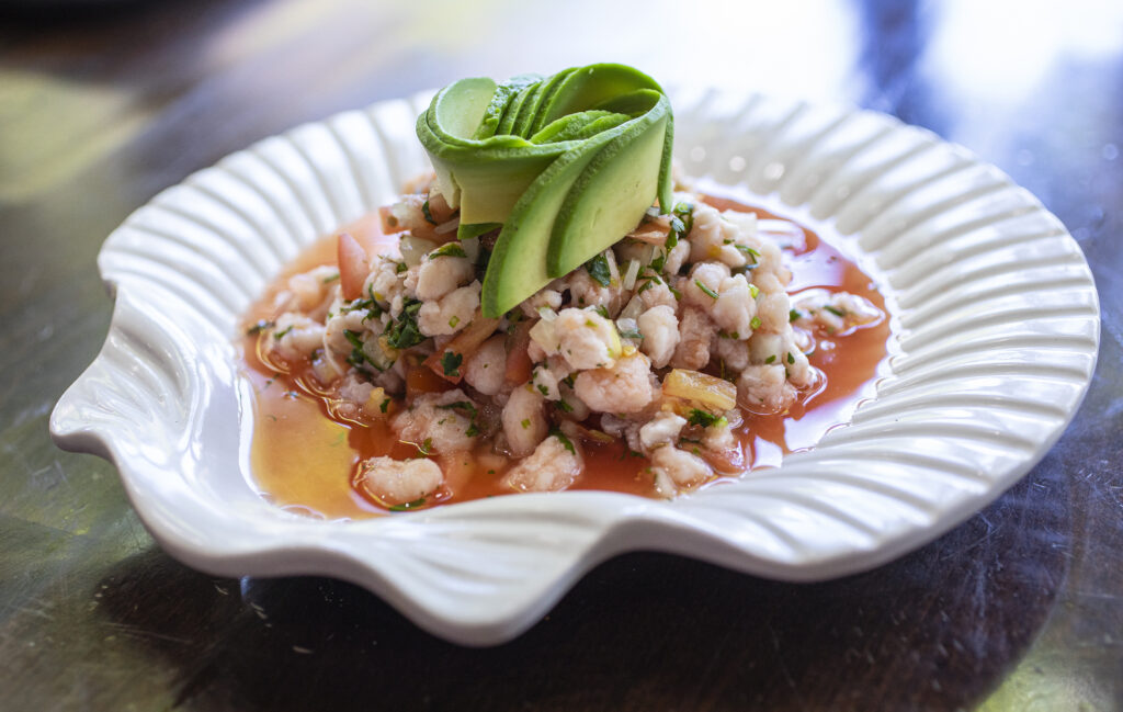 Ceviche at La Fondita on Third Street in downtown Santa Rosa, May 11, 2022. (Chad Surmick / The Press Democrat)