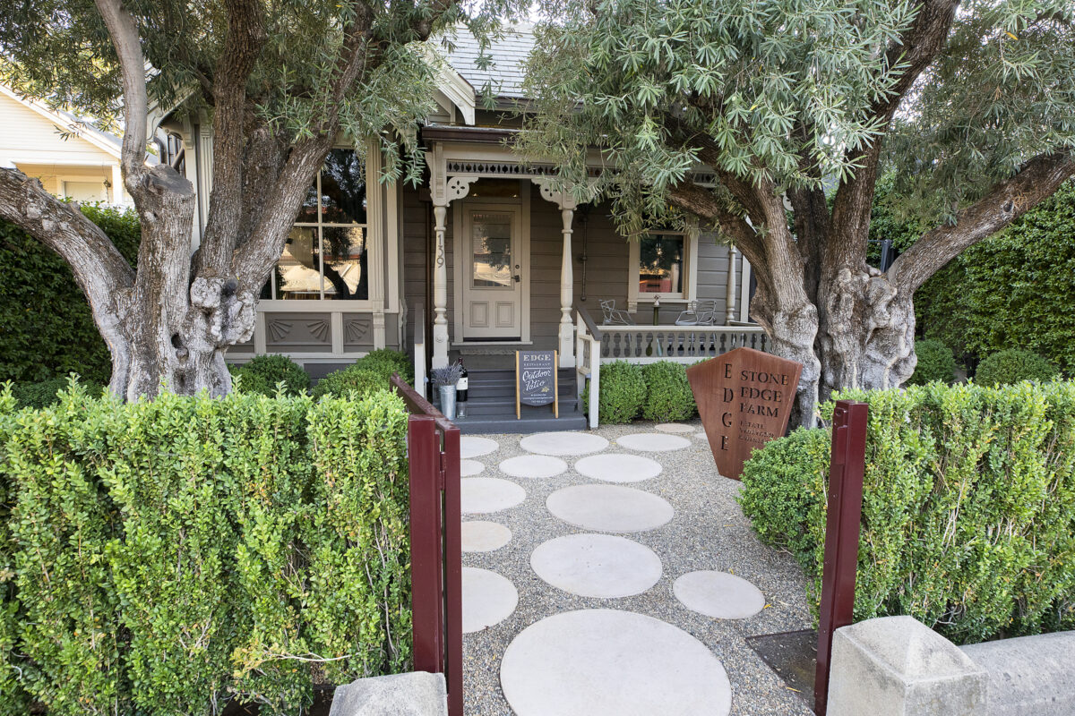 EDGE restaurant is tucked into a renovated Victorian just off the Sonoma Plaza. (John Burgess/The Press Democrat)
