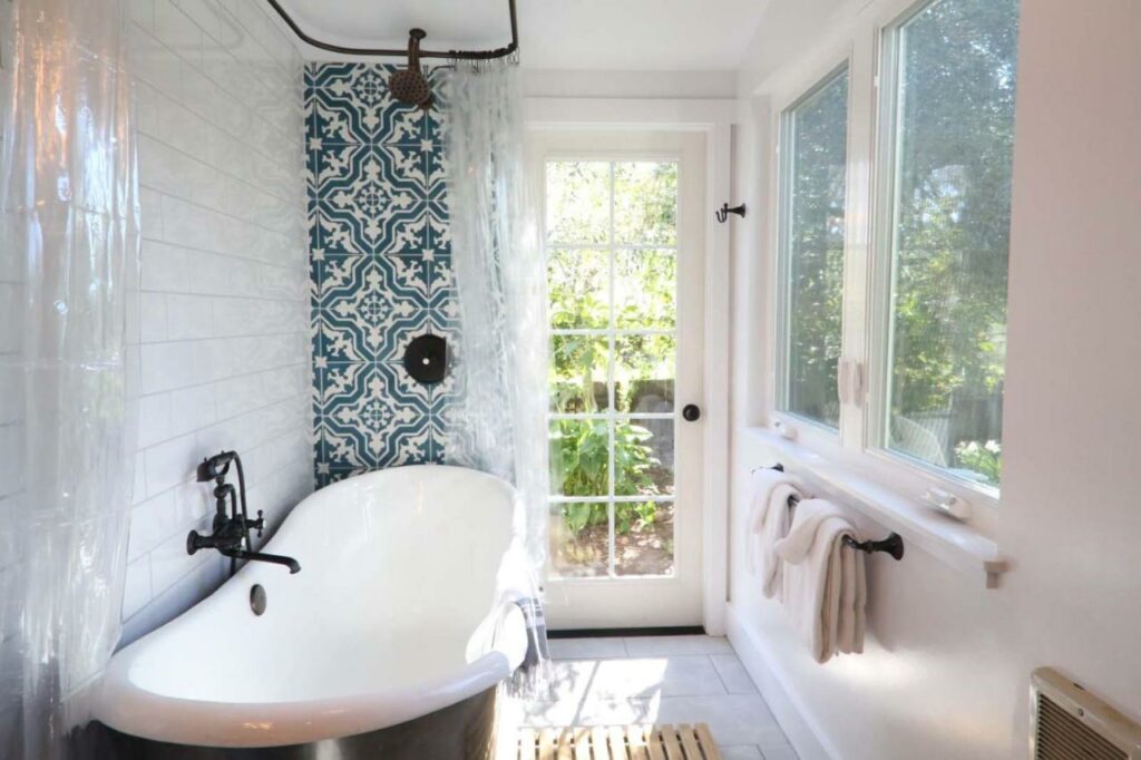 Guest bathroom at Beltane Ranch in Glen Ellen. (Courtesy of Beltane Ranch)