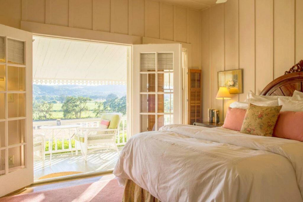Guest room at Beltane Ranch in Glen Ellen. (Courtesy of Beltane Ranch)