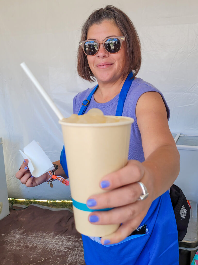 Mariapilar Ice Cream rootbeer float at BottleRock 2022. (Heather Irwin/Sonoma Magazine)