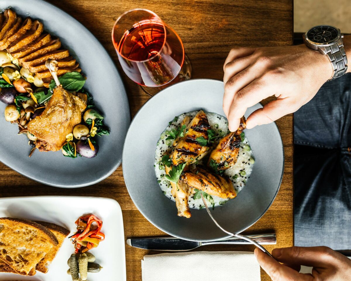 The Compline menu features seasonal dishes, large and small, designed to pair with the wines. (Compline)