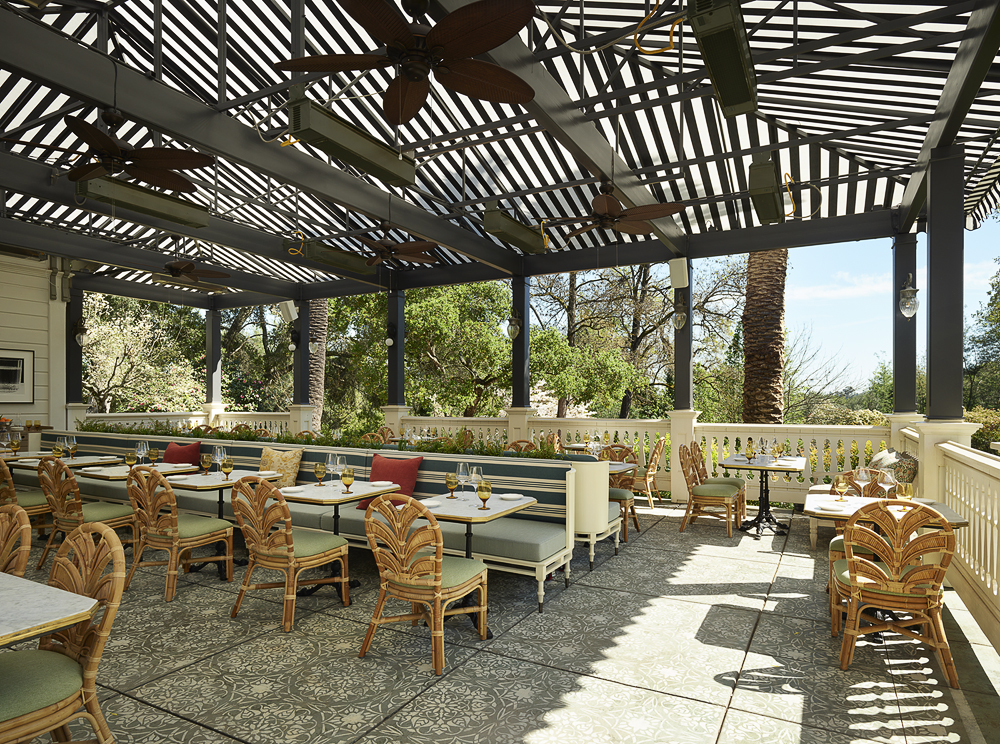 Palm Terrace at The Madrona. (Matthew Millman)