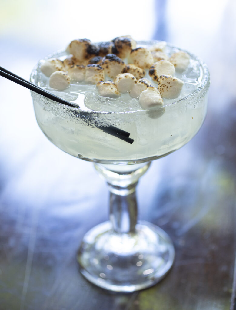 Marshmallow margarita at La Fondita on Third Street in downtown Santa Rosa, May 11, 2022. (Chad Surmick / The Press Democrat)