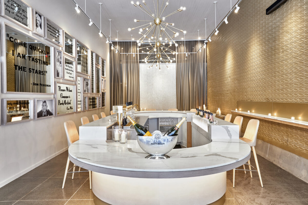 SIGH Champagne Bar in Sonoma. (Courtesy of Wilson Ishihara Design)