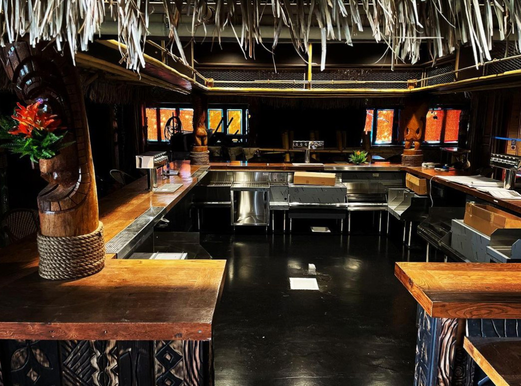 Bar area at Kapu tiki bar in Petaluma. (Michael Richardson)