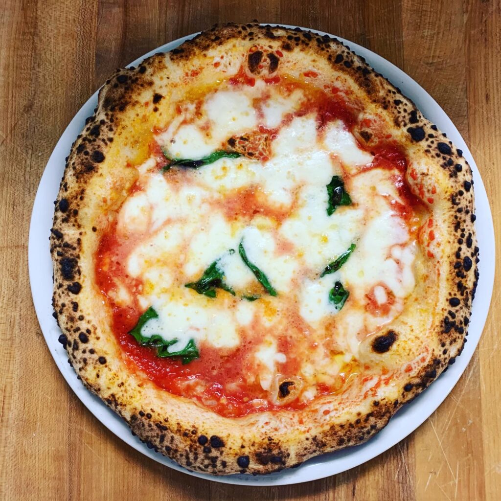 Margherita pizza from L’Oro Di Napoli in Santa Rosa. (L’Oro Di Napoli)