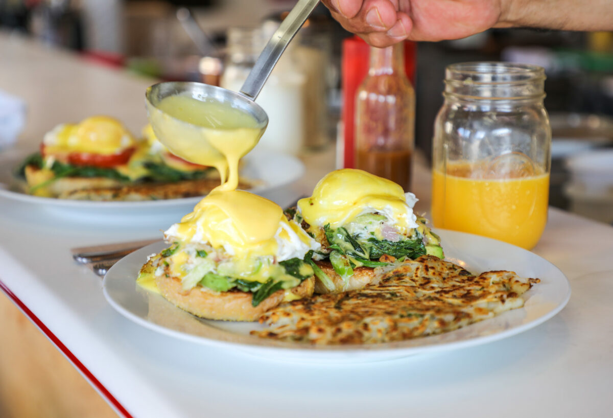 Crab Benedict from Estero Cafe in Valley Ford. (Estero Cafe)
