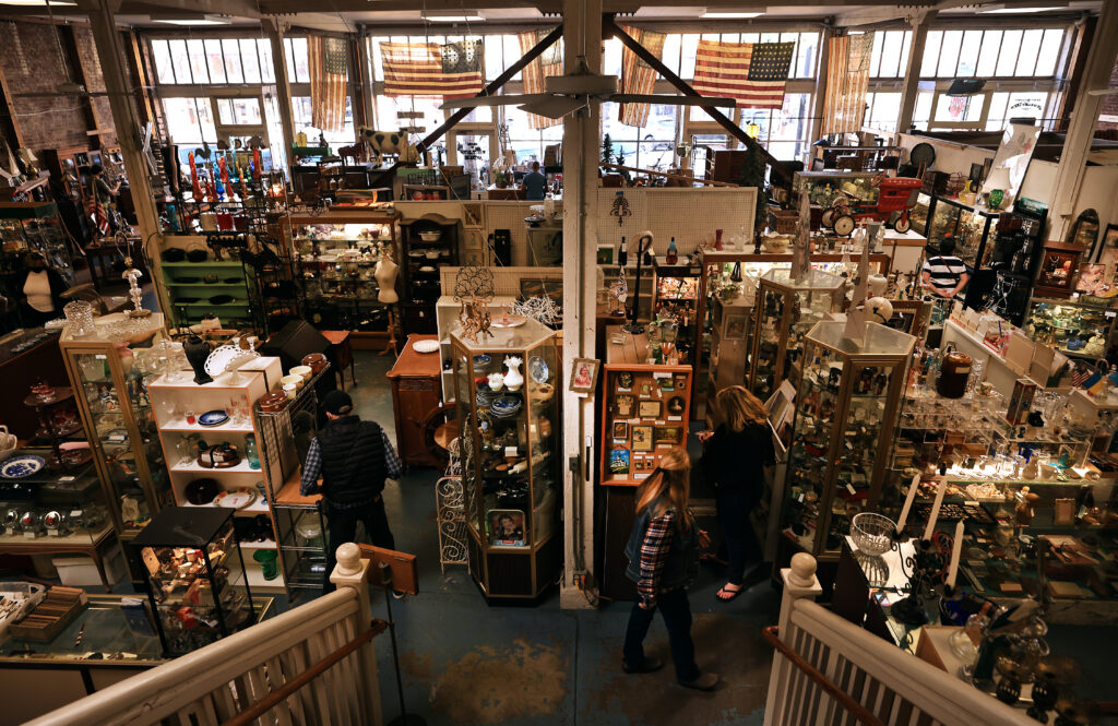 Whistlestop Antiques in Historic Railroad Squareon Fourth Street in Santa Rosa, Saturday, Jan. 29, 2022. (Kent Porter / The Press Democrat) 2022