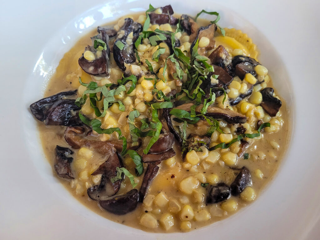 Goat Cheese and Ricotta Ravioli shines at Grata Italian Eatery in Windsor. (Heather Irwin / The Press Democrat)