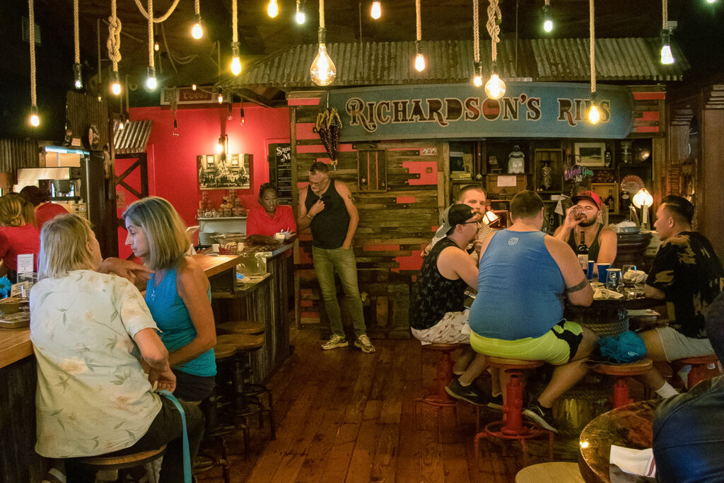 Interior at Saucy Mama’s Jook Joint in Guerneville. (Heather Irwin / The Press Democrat)