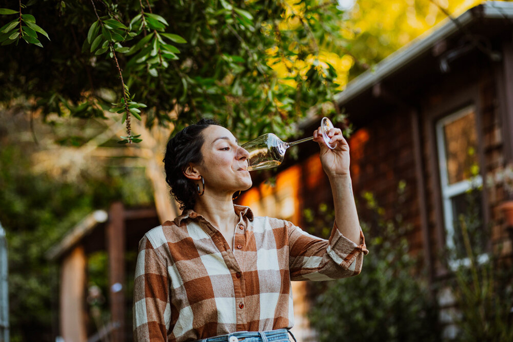 Geneva Melby, pictured, and Ryan Miller will open The Redwood, a natural wine bar, in Sebastopol in late 2022. (The Redwood)