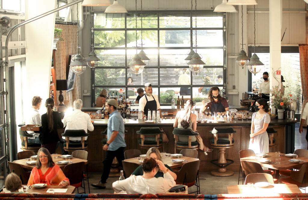 At Little Saint in Healdsburg. (Kent Porter/The Press Democrat)