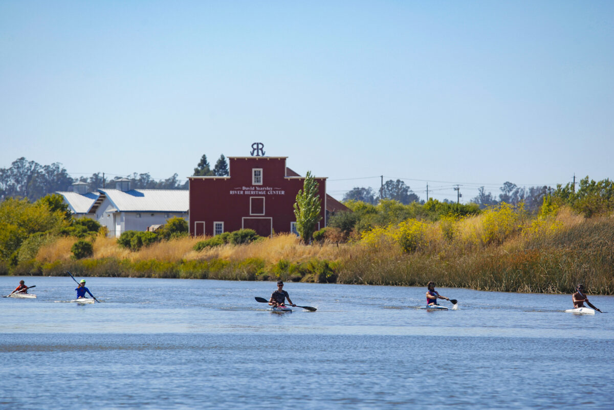 Petaluma, CA, USA, Monday, August 3, 2020._The Rivertown Racers practice on the Petaluma River. (CRISSY PASCUAL/ARGUS-COURIER STAFF)