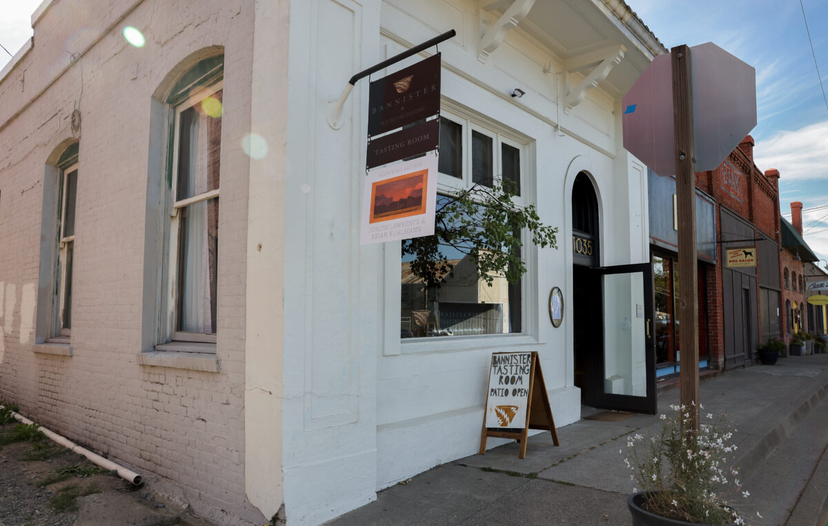 Bannister Wines tasting room in Geyserville on Thursday, October 6, 2022. (Christopher Chung/The Press Democrat)