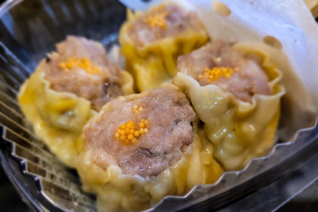 Shu mai from Hang Ah restaurant in Santa Rosa. (Heather Irwin / The Press Democrat)