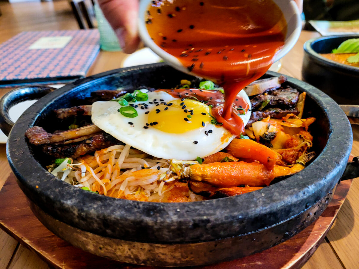 Bibimbap at Lazeaway Club at Flamingo Resort in Santa Rosa. (Heather Irwin/The Press Democrat)