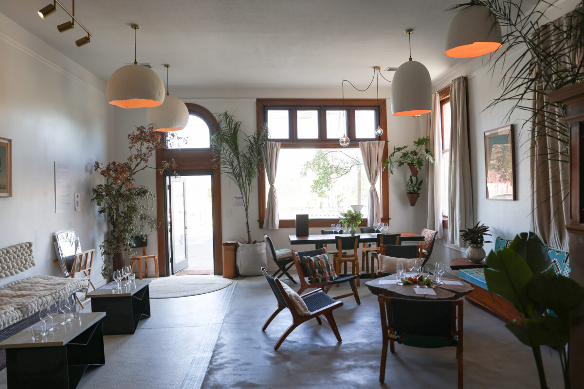 The Bannister Wines tasting room in Geyserville on Thursday, October 6, 2022. (Christopher Chung/The Press Democrat)