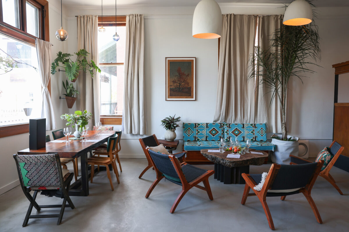 The Bannister Wines tasting room in Geyserville on Thursday, October 6, 2022. (Christopher Chung/The Press Democrat)