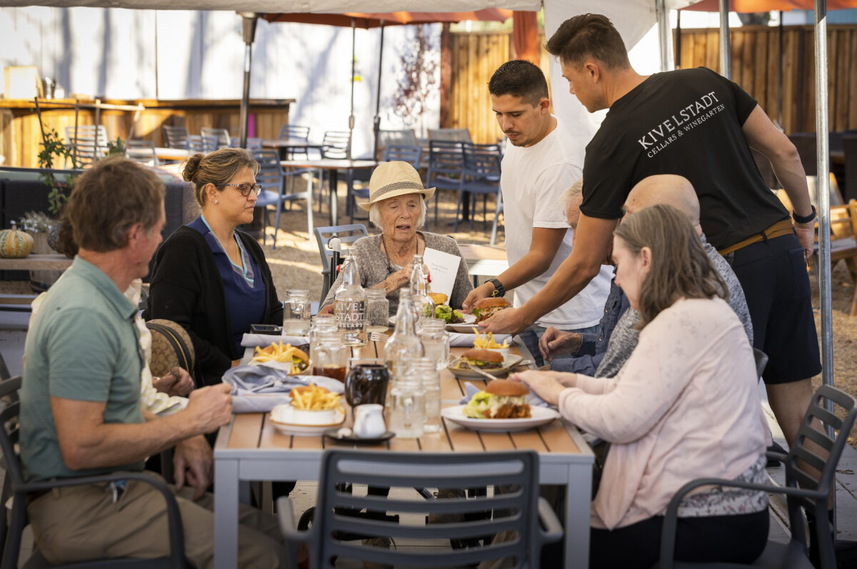 Luke Nio, winemaker at Kivelstadt Cellars and Winegarten at the corner of Highway 12 and Highway 121 in Sonoma, Thursday, Oct. 20, 2022. (John Burgess/The Press Democrat)