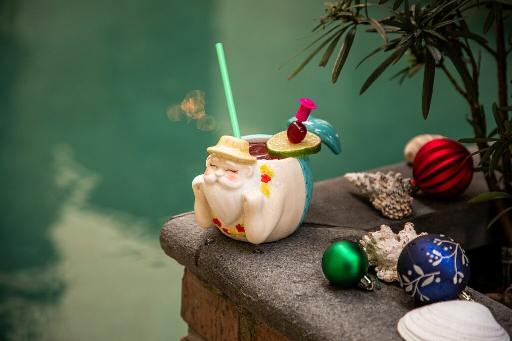Santa’s Yule Tide cocktail at Flamingo Resort & Spa in Santa Rosa