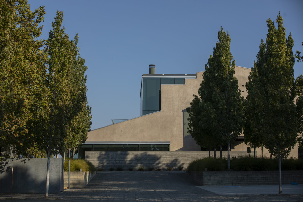 During a family and friends pre-opening night guests enjoy sparkling wine in the bubble room at Cyrus in Geyserville on Thursday September 8, 2022. (Chad Surmick / Press Democrat)