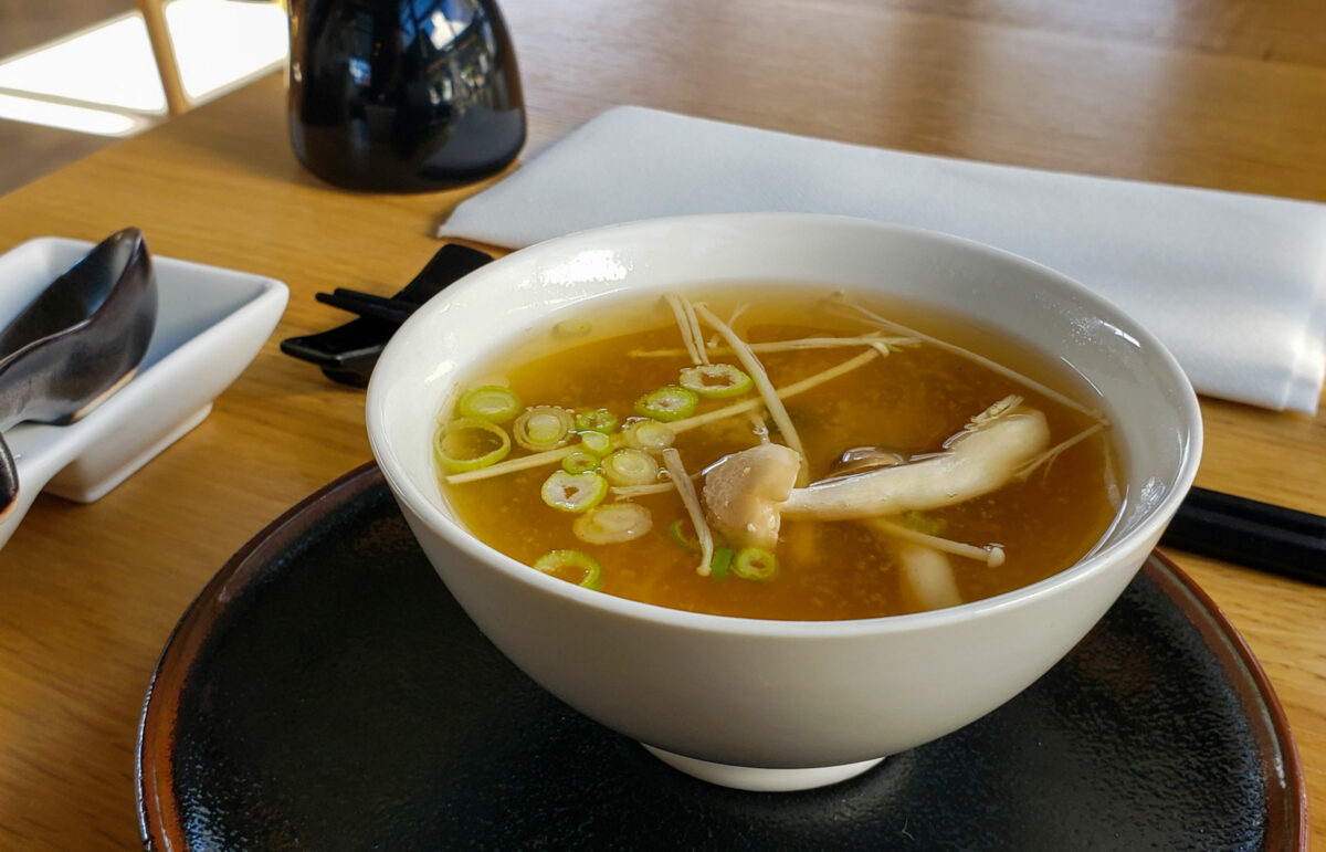 Miso Soup at Sushi Kosho in Sebastopol (Heather Irwin)