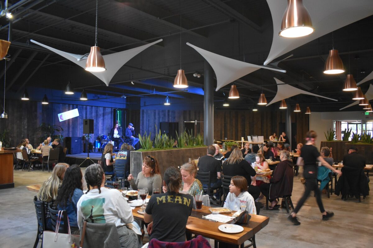 An event area at Sally Tomatoes Catering and Events. (Courtesy Sally Tomatoes)