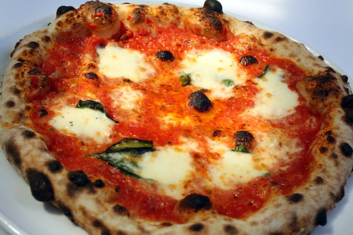 Margherita pizza made at Bistro Don Giovanni restaurant in Napa, Friday, July 18, 2014. (Crista Jeremiason/The Press Democrat)