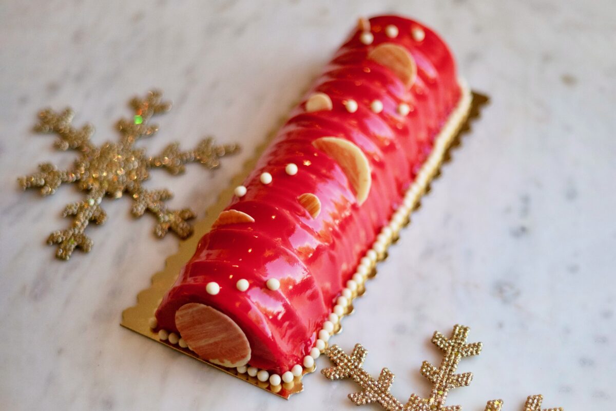 Buche de Noel at Sarmentine in Santa Rosa, California. September 14, 2022. (Erik Castro/for Sonoma Magazine)