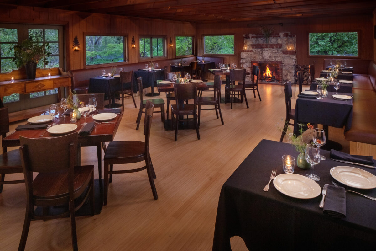 The dining room at Agriculture Public House at Dawn Ranch in Guerneville. (Greg Ceo Studio)