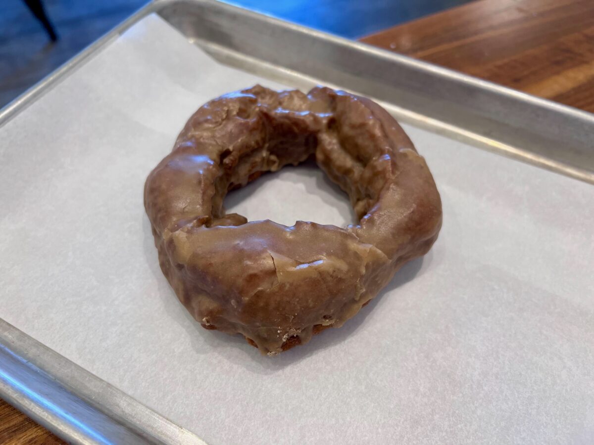 Don’t skip the classics. The maple old fashioned doughnut from Johnny Doughnuts is a toasty treat. (Lonnie Hayes)