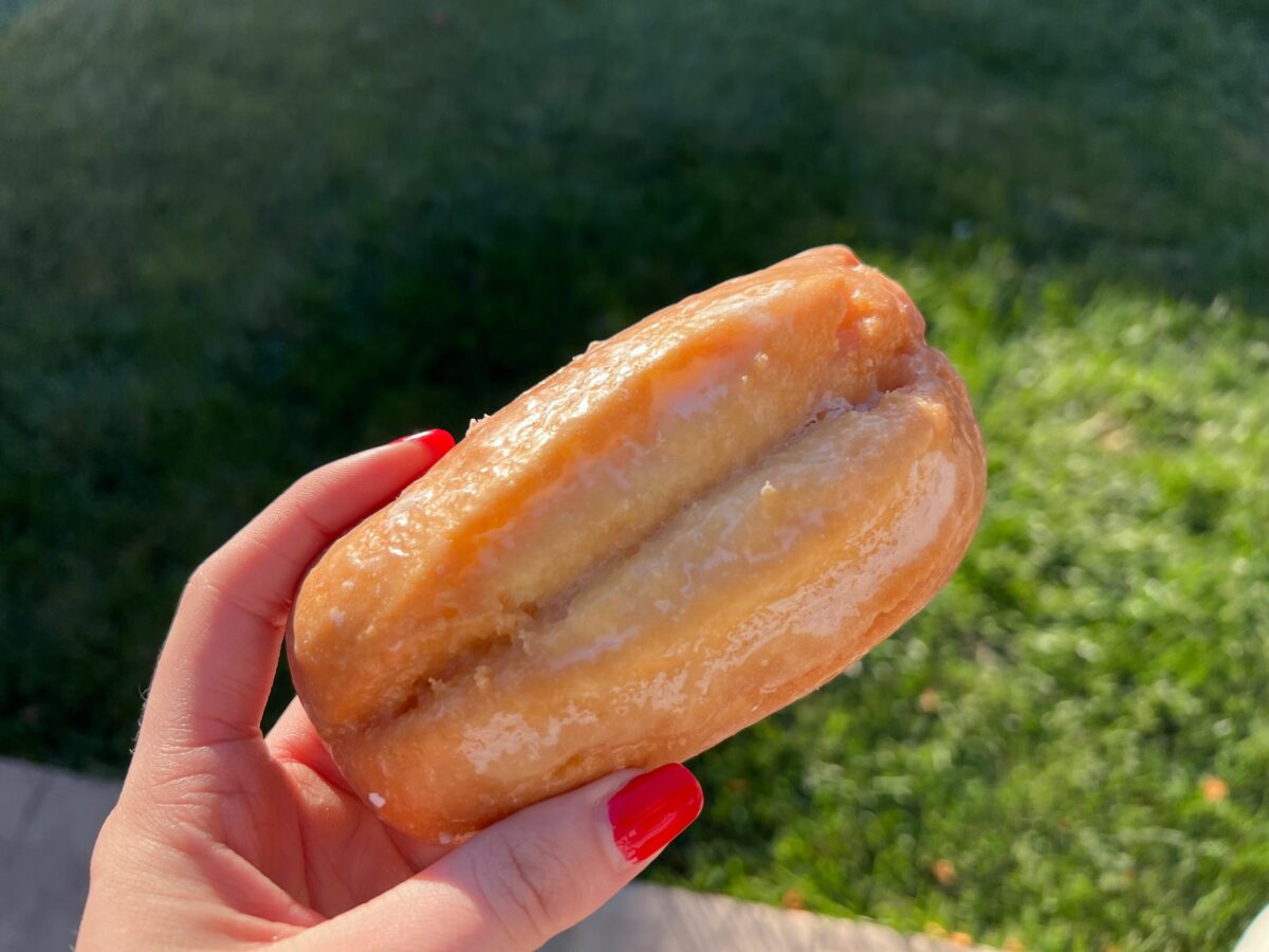 The sign of a good glaze is the way it shines in the sun. Tan’s buttermilk bar doughnut checks all the boxes. (Lonnie Hayes)