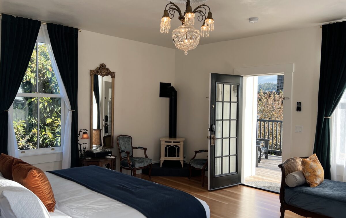 Guest room at Nicholson House in Mendocino. (Nicholson House)