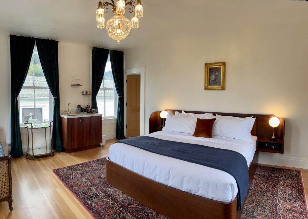 Guest room at Nicholson House in Mendocino. (Nicholson House)