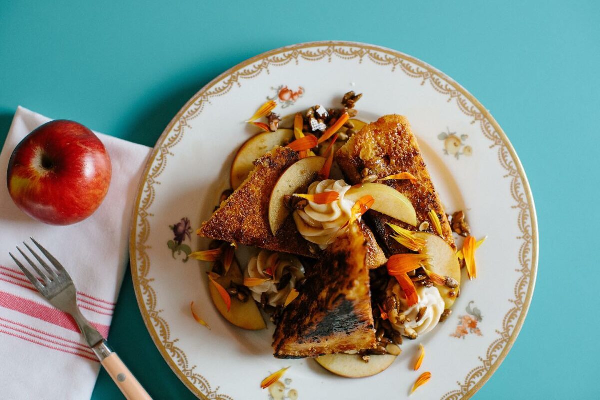 Cornbread French Toast at Fog Eater Cafe in Mendocino. (Fog Eater Cafe)