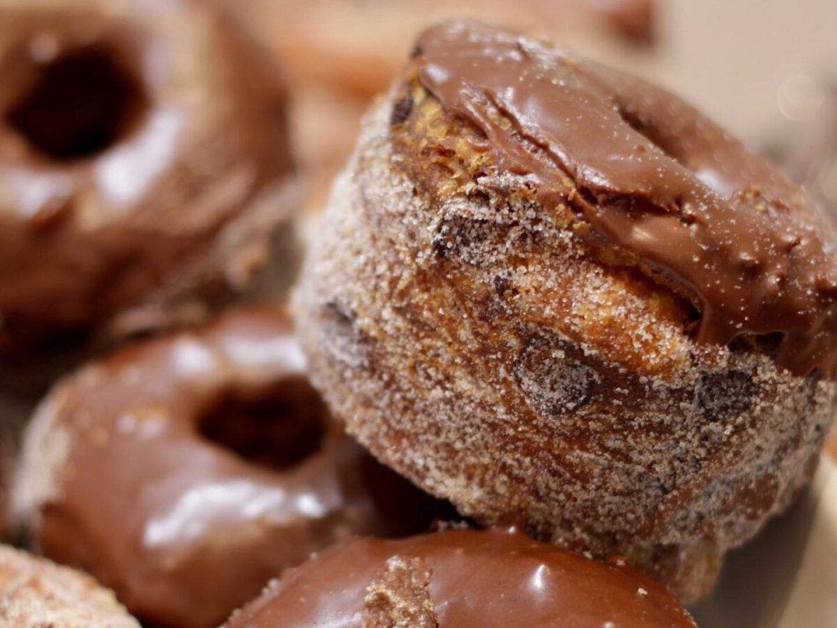 Chocolate-topped crodough at Johnny Doughnuts. (Johnny Doughnuts)