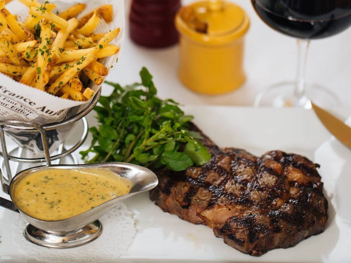 Steak-frites at Bistro Jeanty in Yountville. (Courtesy of Bistro Jeanty)
